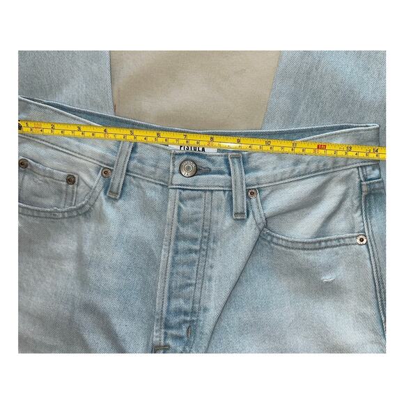 Revolve Pistola Cassie High Rise Straight Button Fly Jeans Malibu Vintage Sz 26 - Picture 7 of 14